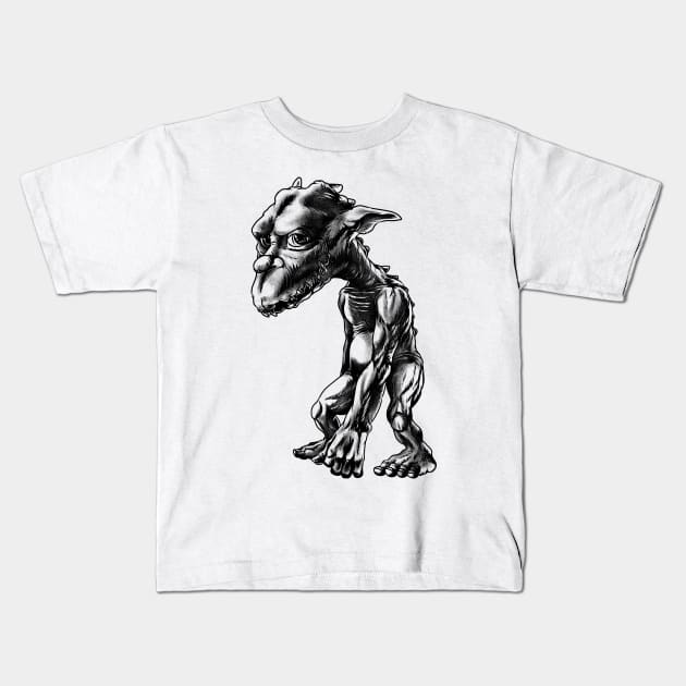 Goblin Enchantment: Embrace Your Inner Goblin in Goblincore Mode Kids T-Shirt by Holymayo Tee